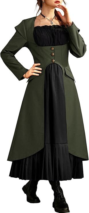 Amazon.com: Scarlet Darkness Halloween Costumes Woman 2024 Renaissance Pirate Jacket Steampunk Long Trench Coat Victorian Long Coat Brown Size 12 : Clothing, Shoes & Jewelry Scarlet Darkness, Pirate Coat, Steampunk Jacket, Pirate Jacket, Costume Women, Victorian Steampunk, Long Trench Coat, Halloween Costumes Women, Jacket Women