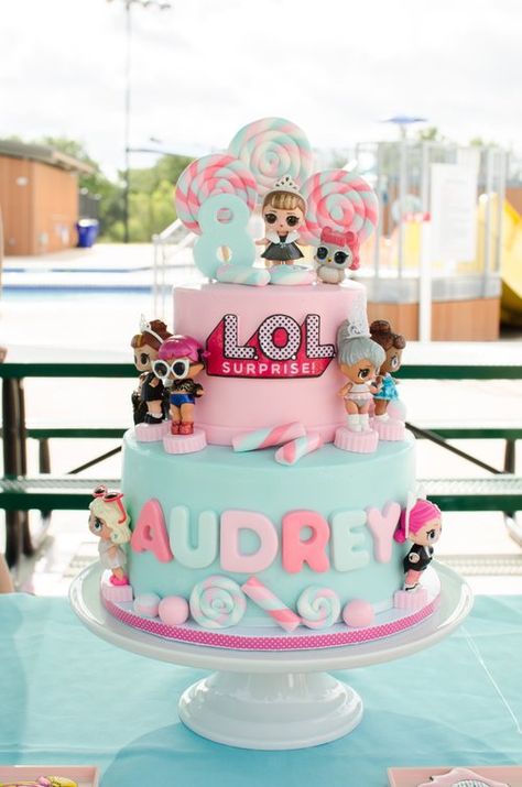 How to Plan an LOL Surprise Inspired Birthday Party Lol Cake Designs Birthday, Lol Dolls Cake Ideas, Lol Omg Birthday Party Ideas, Birthday Cake 5 Year Girl, Lol Birthday Party Ideas Cake, Lol Surprise Dolls Party Ideas Food, Lol Surprise Dolls Party Ideas Cake, Lol Cakes Birthday Girl, Lol Cake Ideas