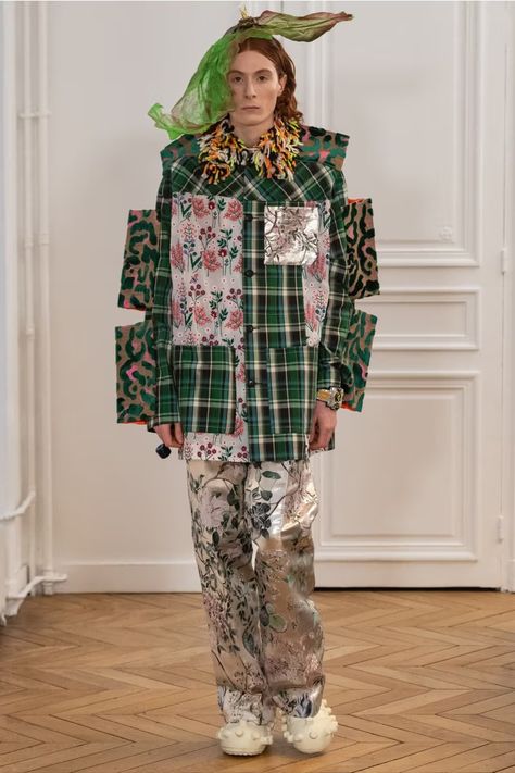 Walter Van Beirendonck FW24 Paris Fashion Week | Hypebeast Paris Fashion Week Runway, Patchwork Clothes, Walter Van Beirendonck, Mens Fall, Runway Collection, 2024 Collection, Fall 2024, Paris Fashion, Wool Felt