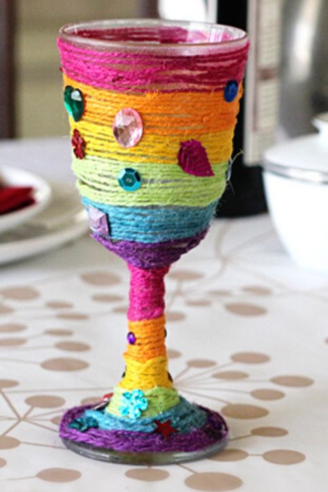 10 Fun & Easy Passover Crafts to make with kids like this Decorative Elijah's Cup. This and other great DIY ideas to beautify your Seder table are listed here. #Passover #Pesach #ElijahsCup #PassoverCraft #Kids #DIY Passover Crafts For Kids, Passover Art, Shabbat Crafts, Pesach Crafts, Passover Activities, Passover Crafts, Jewish Crafts, Passover Decorations, Seder Plate