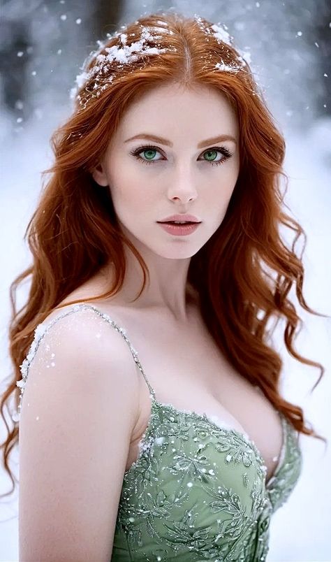 Red Hair Green Eyes, Girl With Green Eyes, Red Haired Beauty, Red Hair Woman, Beautiful Red Hair, Long Red Hair, Redhead Beauty, Redhead Girl, Long Red