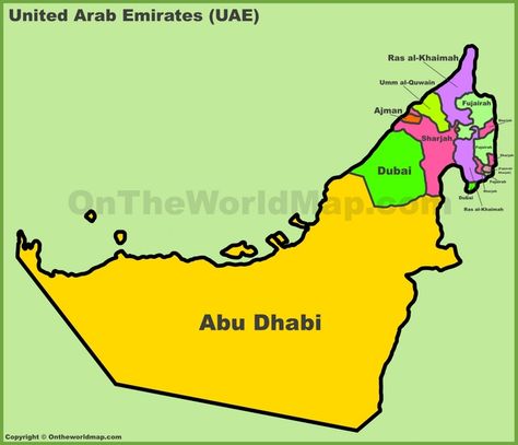 Administrative divisions map of UAE Uae Map, Uae National Day, Map Puzzle, Map Projects, Arabian Peninsula, Satellite Maps, World Map Wallpaper, Free Backgrounds, Map Outline