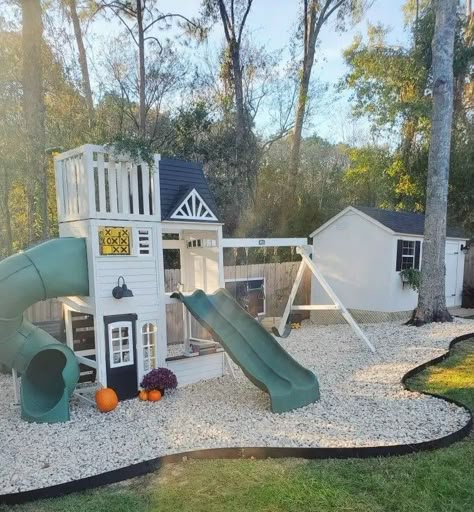 Backyard Play Areas, Enchanting Backyard, Backyard Play Spaces, Diy Sandbox, Kid Friendly Backyard, Backyard Design On A Budget, Simple Small Backyard, Backyard Design Ideas Budget, Kids Backyard Playground