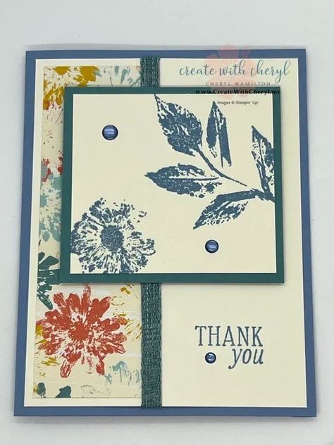 Stampin Up Ink And Tiled, Inked And Tiled Stampin Up Cards, Stampin Up Inked And Tiled, Inked And Tiled, 2024 Card, Cardmaking Tutorials, Designer Paper Cards, Flower Bundle, Card Making Designs