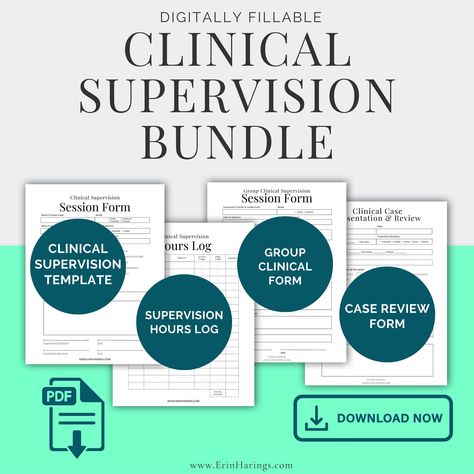 Clinical Supervision Template Bundle | Session Form and Hours Log | Group Supervision Template | Case Presentation Review | Therapist Forms https://etsy.me/3S2XnwT #white #clinicalsupervision #groupsupervision #casereview #hourslog #supervisiontemplate #supervisionform Therapist Schedule Template, Clinical Supervision Template, Lcsw Clinical Supervision, Lcsw Supervision Log, Counseling Session Notes Template, Clinical Supervision, Case Presentation, Private Practice, Mental Health Resources