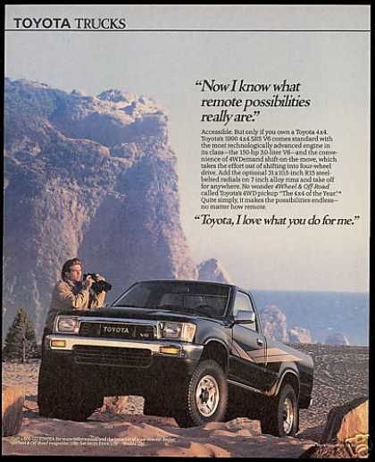 Toyota truck ad. 90s Toyota Truck, 90s Toyota, Classic Toyota, Vintage Toyota, Toyota Pickup 4x4, Toyota Truck, Japanese Ads, Dream Vehicles, Toyota 4x4