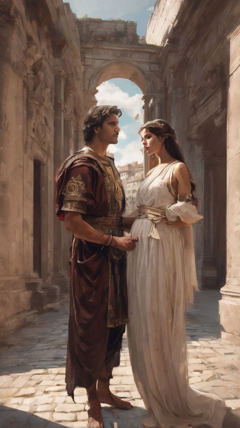 Ancient Rome Wedding, Ancient Spain, Ancient Rome Aesthetic, Ancient Roman Clothing, Jesus Wedding, Korean Romance, Medieval Fantasy Clothing, Ancient Greek Clothing, Medieval Romance