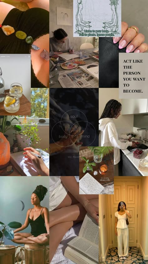 Vision board 2025 Vision Board Spirituality, Spiritual World Aesthetic, Peaceful Mind Vision Board, Spirituality Mood Board, Spiritual Peace Aesthetic, Spiritual Practices Aesthetic, Spiritual Growth Aesthetic Vision Board, Peace Of Mind Vision Board, Becoming Spiritual