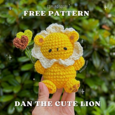 Crochet by Val ;) (@amiguru.mind) • Instagram photos and videos Mini Lion Crochet Pattern Free, Crochet Lion Pattern Free, Lion Crochet Pattern Free, Lion Crochet Pattern, Yarn Combinations, Lion Amigurumi, Crochet Craft Fair, Lion Crochet, Crochet Dreams