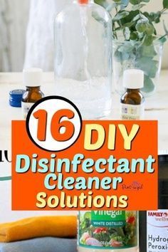 This list of 16 DIY disinfectant cleaning solutions from Pint-sized Treasures will help you to have a safe and healthy home! This list shows you how to make popular store-brand cleaners right at home. Fight off germs by making your own disinfectant wipes as well. Homemade Disinfectant Spray, Homemade Cleaning Wipes, Diy Disinfectant, Floor Cleaner Recipes, Homemade Wipes, Essential Oil Cleaner, Natural Disinfectant, Reusable Wipes, Cleaner Recipes