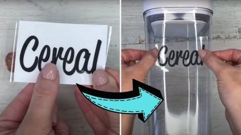 Homemade Labels, Diy Joy, Clear Tape, Packaging Tape, How To Make Stickers, Packing Tape, Hacks Diy, Tutorial Diy, Diy Stickers