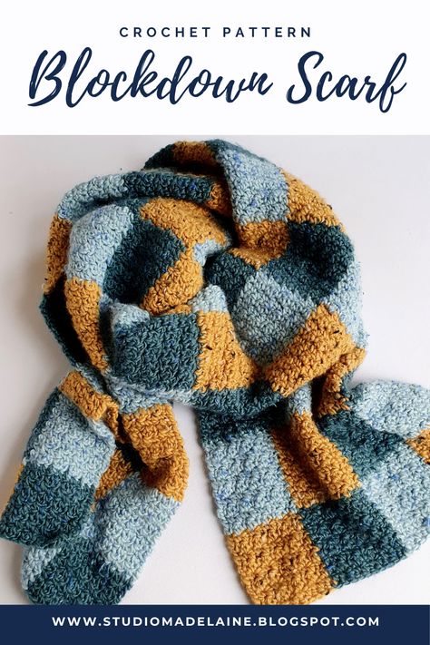 Crochet pattern (US terms and Dutch) for creating your own checkered crochet scarf. Crochet Checkered Scarf Free Pattern, Checkered Scarf Crochet, Crochet Checkered Scarf, Crochet Pattern Scarf, Checkered Crochet, Crochet Scarfs, Checkered Scarf, Color Block Scarf, Rainbow Bag