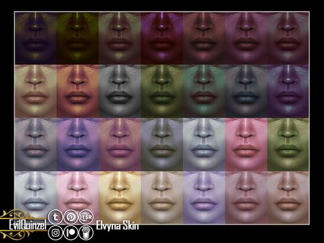 The Sims Resource - Elvyna Skin Sims Skin Color, Alien Skin Sims 4 Cc, Skin Colors Sims 4 Cc, Unnatural Skin Tones Sims 4 Cc, Sims Skin Tones, Sims 4 Skin Color Cc, Ts4 Alien Cc, Sims 4 Cc Skin Colors, Sims 4 Genetics Cc