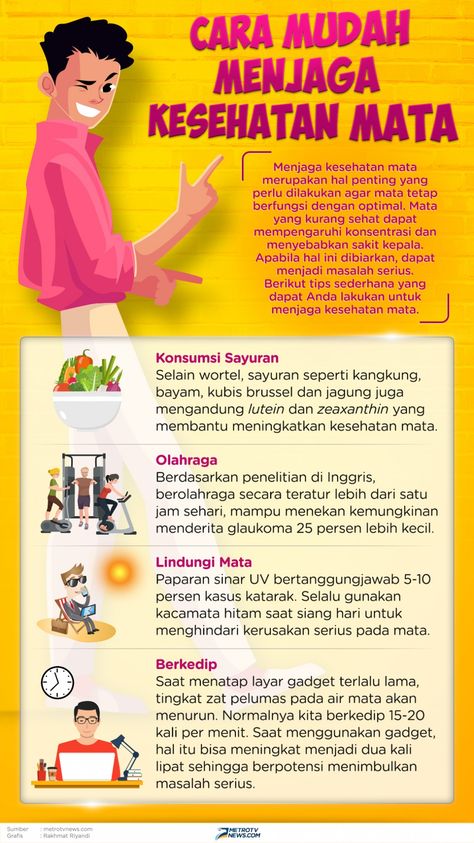 Cara mudah menjaga kesehatan mata Tips Kesehatan, Hospital Logo, Medical Posters, Health Promotion, Health Info, Health Education, Healthy Tips, Health And Nutrition, Fit Life