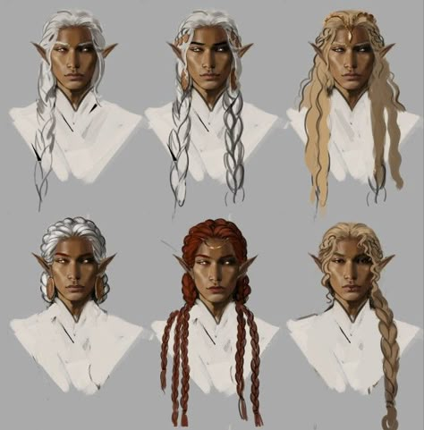 Dnd Hairstyles, Oc Art Character Design, Drow Male, Lotr Oc, Character Design Sheet, Dnd Character Inspiration, Human Sketch, Design Sheet, Tolkien Art