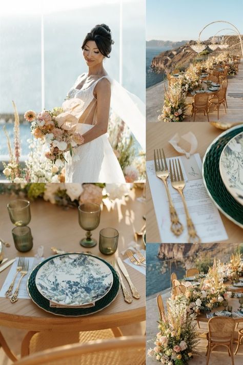 Creamy yellows and canterpillar rond tables made this weddint set up a drem in Santorini Santorini Wedding, Internet Service Provider, Santorini Greece, Bridal Shoes, Garden Wedding, Santorini, Yellow