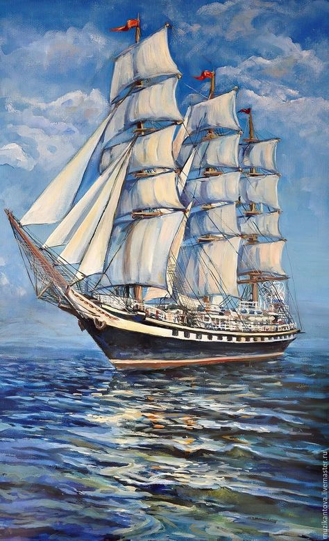 Ocean Art Painting, Navi A Vela, Old Sailing Ships, Nautical Crafts, Ship Drawing, Old Boats, Monet Paintings, Ship Paintings, Soyut Sanat Tabloları