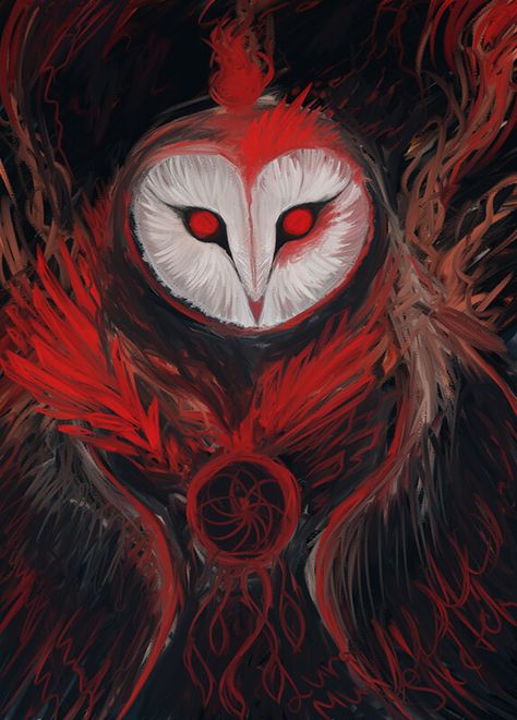 Creepy Owl Art, Owl Demon Art, Owl People Character Design, Owlin Character Art, Owlin Wizard, Owling Dnd, Fantasy Owl Art, Owl Labyrinth, Owl Artwork Illustrations