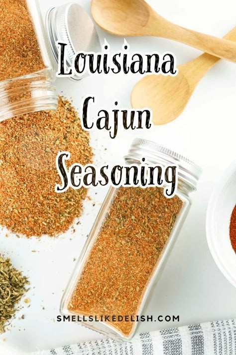 Unleash the vibrant flavors of Louisiana in your kitchen with this essential spice blend. Louisiana Cajun Seasoning infuses every dish with soulful warmth, fiery kicks, and irresistible depth, transporting your taste buds to the heart of Cajun Country. Cajun Spice Recipe, Jambalaya Rice, Cajun Seasoning Recipe, Homemade Cajun Seasoning, Louisiana Cajun, Mardi Gras Food, Spice Jar Labels, Southern Recipes Soul Food, The Bayou