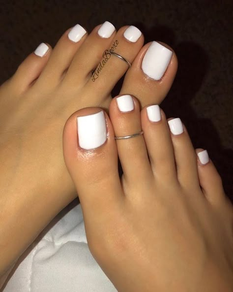 Gel Toe Nails, Acrylic Toes, Acrylic Toe Nails, Toe Nail Color, Pretty Toe Nails, Cute Toe Nails, Summer Toe Nails, Casual Nails, Bride Nails