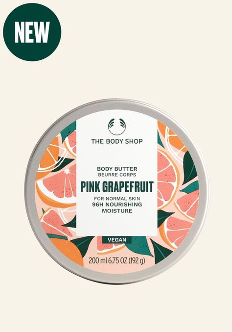 Love and nourish that body like never before with our best ever Pink Grapefruit Body Butter. It’s vegan and made with 96% ingredients of natural origin. Rosie Birthday, Cocoa Plant, Body Shop Body Butter, Best Body Butter, Shea Butter Hair, Body Hygiene, Design Moodboard, Sesame Seed, Shea Body Butter