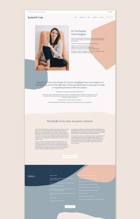 Rachel W. Cole  Chelsey Dyer Studio Website Branding Design, Cv Website, Fat Positive, Anti Diet, Feminine Website Design, Cv Inspiration, Feminine Website, Logos Retro, Coach Website