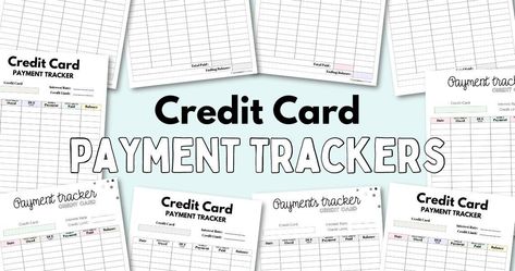 Free Printable Credit Card Payment Tracker Printable Credit Card, Productive Printables, Credit Card Payment Tracker, Credit Card Debt Tracker, Pay Off Credit Card Debt, Bill Tracker Printable, Payment Tracker, Budget Calculator, Money Planner