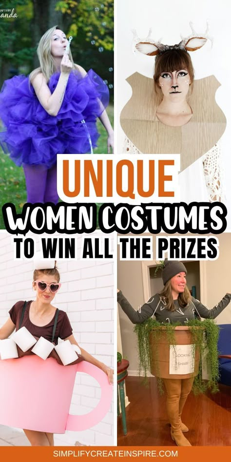 Discover the best adult Halloween costume ideas with our creative and DIY Halloween costumes for women and men. Whether you want something easy and quick, or you’re searching for unique Halloween costume ideas for adults, we have plenty of suggestions. Get ready to stand out with our top picks for adult homemade Halloween costume ideas! Clever Costumes For Women, Best Diy Halloween Costumes For Women, Diy Funny Halloween Costumes For Women, Creative Diy Halloween Costumes Women, Home Made Costumes For Women, Easy Mom Costume Ideas, Pun Costumes For Women, Easy Women’s Halloween Costume Ideas, Easy Diy Halloween Costumes For Women Plus Size