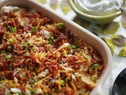 Sunny's Easy Loaded Baked Potato Casserole Recipe | Sunny Anderson | Food Network Sunny's Easy Loaded Baked Potato Casserole, Sunny’s Easy Loaded Baked Potato Casserole, Sunnys Easy Loaded Baked Potato Casserole, Baked Potato Casserole Loaded, Easy Loaded Baked Potato, Loaded Potato Casserole, Katie Lee Biegel, Loaded Baked Potato Casserole, Jeff Mauro