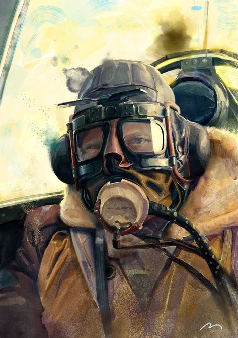 Ww2 Spitfire, Pilot Helmet, Pilots Art, Wwii Airplane, Wwii Fighters, Diesel Punk, Military Artwork, Wwii Plane, Airplane Art