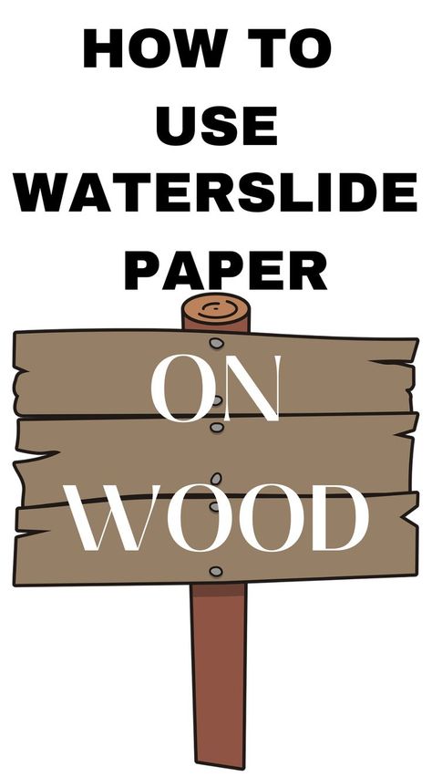 From birdhouses to cute signs, waterslide paper is very versatile and a great way to customize your arts and crafts. Check out our easy tutorial on How to use Waterslide Paper on Wood. Water Slide Decals On Wood, Water Slide Paper Projects, Waterslide Paper Projects, Waterslide Decal Projects, Water Slide Decals Diy, Waterslide Images, Wooden Lamps Design, Waterslide Decal Paper, Wood Transfer