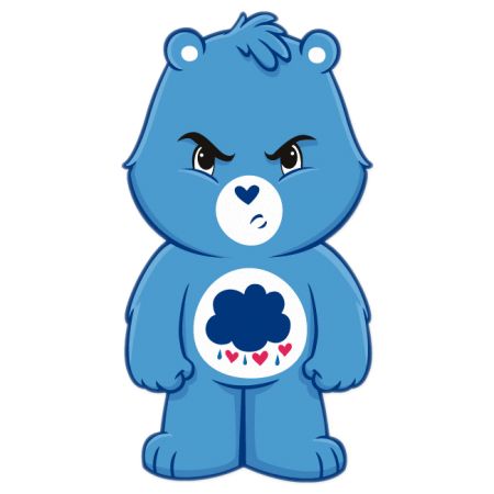 carebear4 Grumpy Care Bear, Care Bear Tattoos, Bear Gif, Bear Decal, Grumpy Bear, Funshine Bear, Bear Vector, Bear Character, Bear Drawing