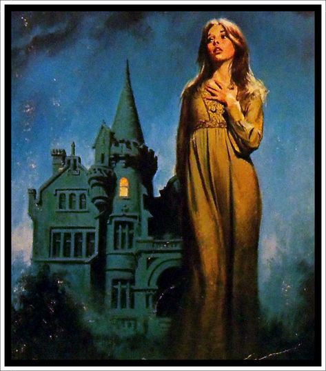 More often than not, she left a light on. A Castle, A Woman, Castle, Romance, Art