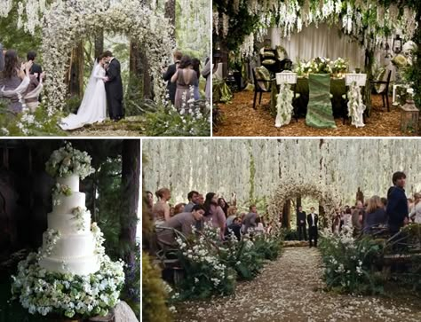 Twilight Wedding Theme, Bella And Edward Wedding, Bella Y Edward, Twilight Wedding, Forest Theme Wedding, Twilight Breaking Dawn, Bella Wedding, Edward And Bella, Edward Bella