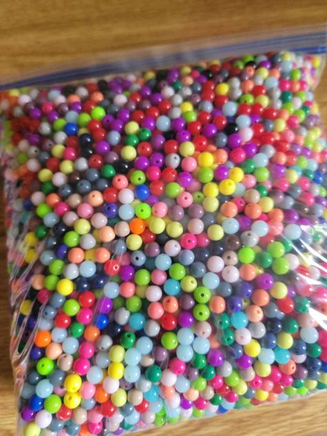 Bulk Beads You will Receive a Gallon Sized Bag of 8mm Beads. Approximately 4-5k Beads!  8mm Solids Fast Shipping! Traditional Large Multicolor Beads, Multicolor Large Round Beads, Vintage Multicolor Multi-strand Beads, Large Multicolor Round Beads, Wholesale Jewelry Supplies Perles & Co, Chunky Beads, Beading Supplies, Etsy Crafts, Jewelry Making