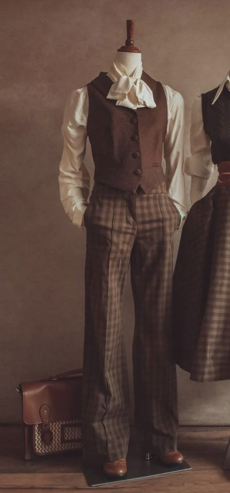 Victorian Masculine Fashion, Victorian Clothing Male Casual, Old Timey Male Outfits, 50s Fashion Aesthetic Men, Old Fashion Mens Clothing, Victorian Male Clothing Aesthetic, Sophisticated Male Outfits, Nonbinary Victorian Fashion, Aesthetic Outfits Masculine