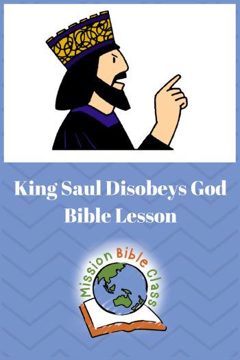 Scripture Reference: 1 Samuel 13:5-14; 15:1-35 Suggested Emphasis: Accept responsibility for sin we commit and do not blame others.                                          Story Overview: The Lord gave King Saul specific instructions on how to handle a battle with the enemy, the Amalekites. King Saul disobeyed the Lord in front of all of the people and then he… God Rejects Saul As King Craft, King Saul Activities, Samuel And Saul Craft, Saul Disobeys God Craft, King Saul Bible Craft, King Saul Disobeys God, Saul Disobeys God, 1 Samuel 13, Bible Class Activities