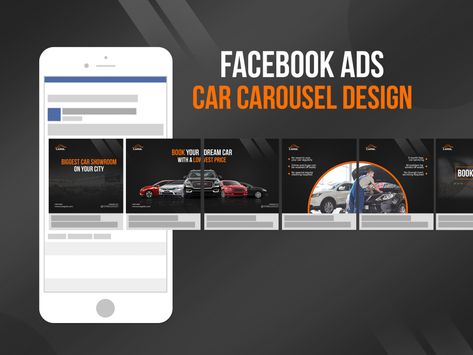 Car Instagram/Facebook Carousel Post Design by Emamul Hossen on Dribbble Door Photoshoot, Carousel Post Design, Post Reference, Facebook Carousel Ads, Carousel Design, Facebook Ads Design, Carousel Post, Facebook Post Design, Instagram Feed Planner