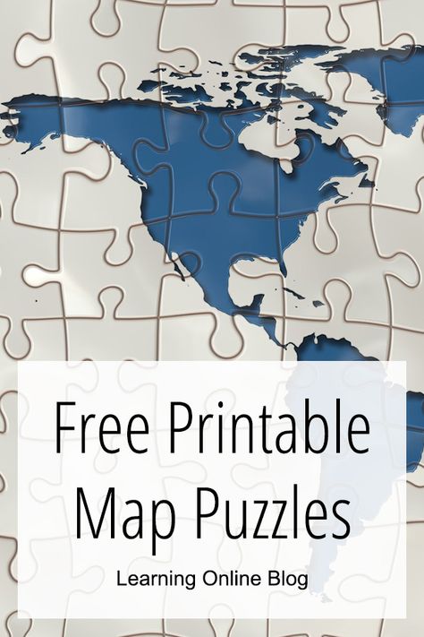 You can use these free printable map puzzles to create your own geography jigsaw puzzles for your kids. #homeschool #geography Geography Homeschool, Blank World Map, Printable World Map, Alphabet Chart Printable, World Map Puzzle, World Map Printable, Geography Activities, Map Puzzle, Homeschool Geography