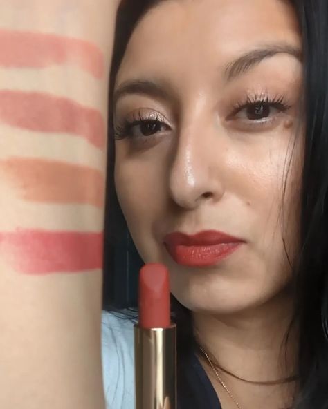 All of these lipsticks by @merit are all matte! They honestly feel like a balm, so soft and lightweight. Which is your favorite? Tell me below 👇🏽 💋 Classic - Neutral 💋 Maison - Mauve 💋 Antibes - Soft Peach 💋 Power - Cool Red ✨ The swatches on the last slide #meritbeauty #gifted #lipstick #mattelipstick #merit #makeupideas #makeupreview Merit Perfume, Merit Millennial Lipstick, Merit Retrospect Perfume, Merit Beauty Complexion Stick, Merit Retrospect, Makeup Reviews, Matte Lipstick, The Balm, Makeup