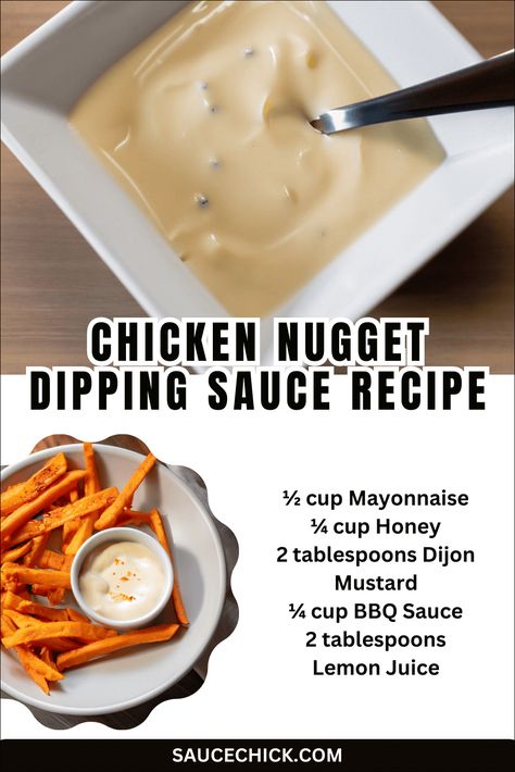 Nugget Dipping Sauce, Chicken Nugget Dipping Sauce, Dipping Sauce Recipes, Dipping Sauces Recipes, Marinade Sauce, Chicken Nugget, Favorite Chicken, Chicken Dishes Recipes, Chicken Nuggets