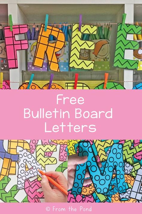 Be Classroom Bulletin Board, Wow Bulletin Board Ideas, Wow Boards Ideas, Activity Bulletin Board Ideas, You Are Bulletin Board, Letter Bulletin Board Ideas, Printable Letters For Bulletin Boards Free, Getting To Know You Bulletin Board Ideas, Abc Bulletin Board Ideas