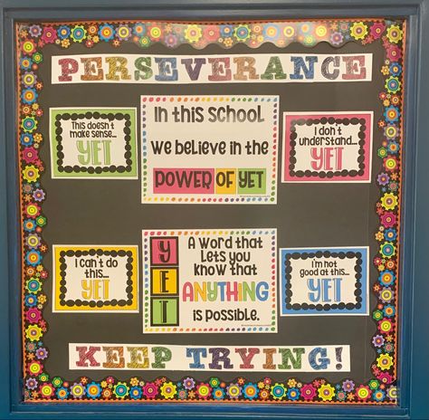 Perseverance Bulletin Board Ideas, Perseverance Bulletin Board, Admin Ideas, Ra Inspiration, Display Boards For School, Counseling Tools, Character Words, Character Counts, Teaching Quotes