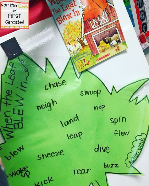 Verbs Anchor Chart First Grade, Verbs 1st Grade, Verbs First Grade, Teaching Verbs, Month Of November, Nouns And Verbs, Writer's Workshop, Action Words, First Grade Reading