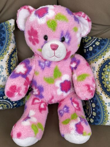 BUILD A BEAR Enchanted Garden Floral Multicolor Plush Toy Pink Butterfly Doll | eBay I Love My Brother, Pink Teddy Bear, Bear Outfits, Downtown Disney, Heart Pictures, Pink Girly Things, Kawaii Room, Enchanted Garden, Cute Stuffed Animals