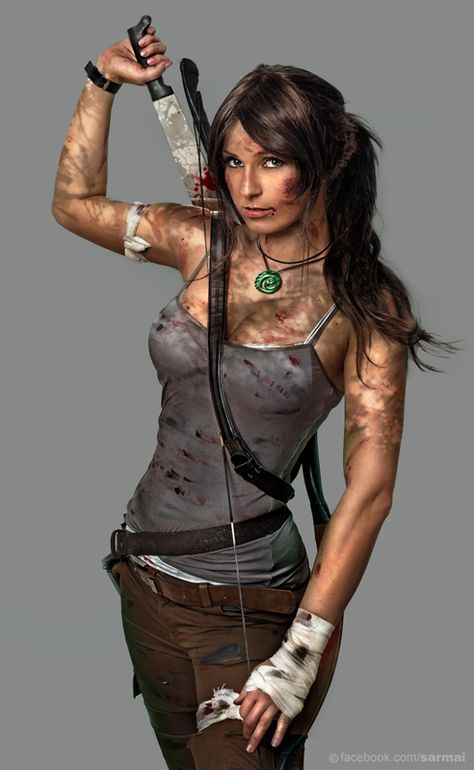 I would love to cosplay as the new Tomb Raider from the new game. Lara Croft Cosplay, Batman Christian Bale, Laura Croft, Tomb Raider Cosplay, Tomb Raider Lara Croft, Chica Cool, Lara Croft Tomb, Amazing Cosplay, Lara Croft