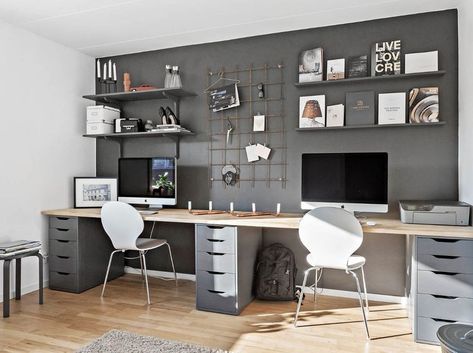 Home Office Wall Decor Ideas, Small Home Office Decor, Office Wall Decor Ideas, Ideas For Home Office, Home Office Decor Ideas, Home Office Layouts, Wall Decora, Wall Decorating Ideas, Home Office Decorating Ideas