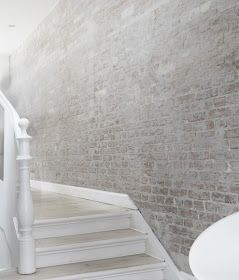 Brick Face, Brick Interior, White Wash Brick, Brick Veneer, Norm Architects, Exposed Brick Walls, White Floors, White Brick, Painted Brick