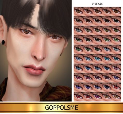 Goppolsme Sims 4, Sims 4 Eyes, Sims 4 Decades Challenge, Sims 4 Cc Eyes, The Sims 4 Skin, Makeup Cc, Sims 4 Anime, Sims 4 Cc Makeup, Sims 4 Cc Skin