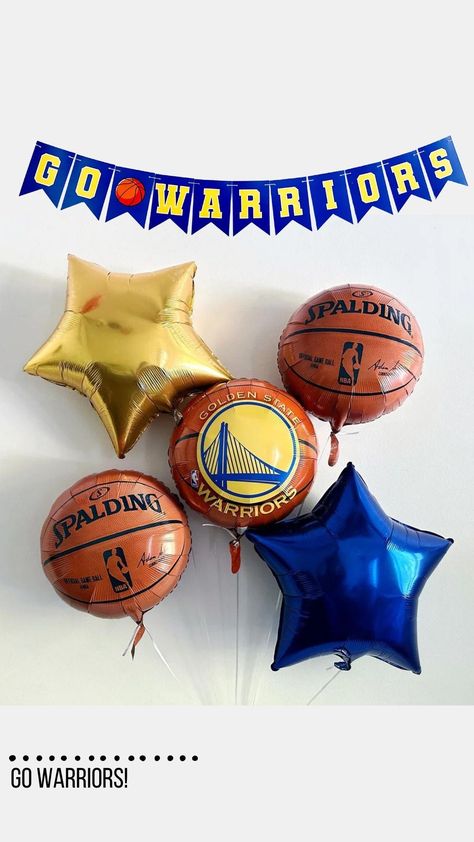 Gold State Warriors, Golden State Warriors Party, Golden State Warriors Birthday, Basketball Party Decorations, Basketball Theme Birthday, Personalized Party Decorations, Team Decor, Burlap Banners, Golden State Basketball